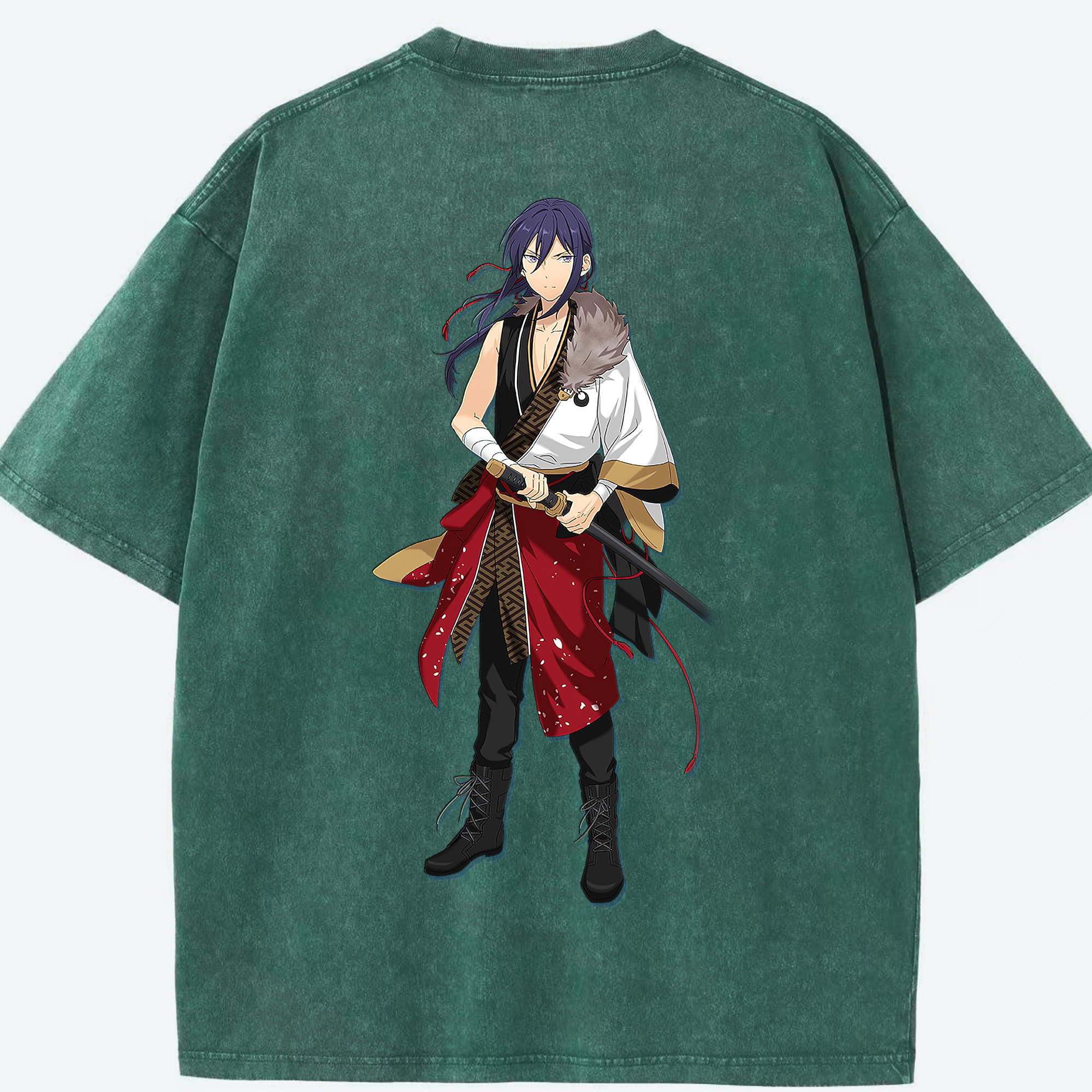 （画像用） あんさんぶるスターズ! Ensemble Stars 綿100% ヴィンテージ風 半袖Tシャツ（背面プリント）